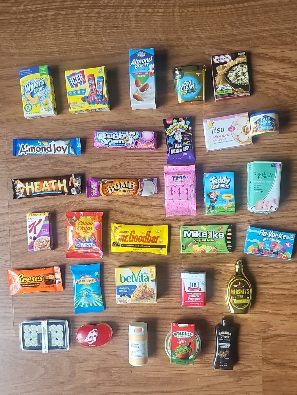 Shopkins Mini Brands RealLittles Lot of 30 Cute Mini BrandName Food GroceryItems